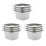 vidaXL Gastronormbakken 12 st GN 1/6 65 mm roestvrij staal