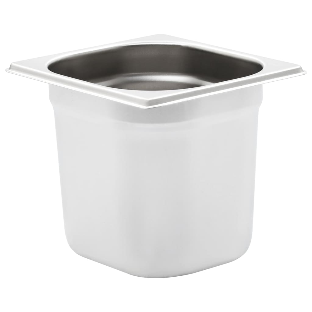 vidaXL Gastronormbakken 12 st GN 1/6 65 mm roestvrij staal