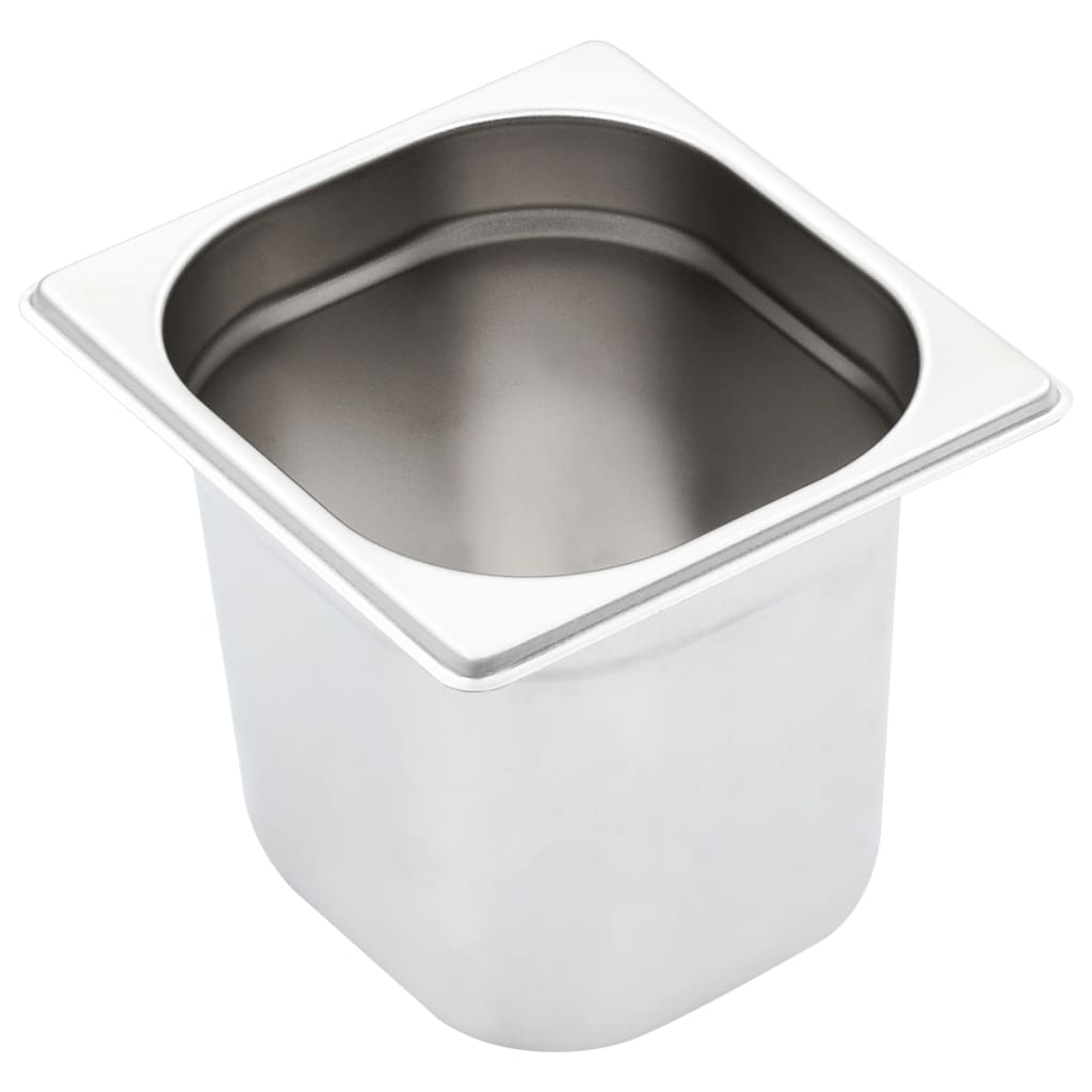 vidaXL Gastronormbakken 12 st GN 1/6 65 mm roestvrij staal