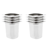vidaXL Gastronormbakken 12 st GN 1/6 65 mm roestvrij staal