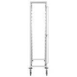 vidaXL Keukentrolley 16-laags 38x55x163 cm roestvrij staal