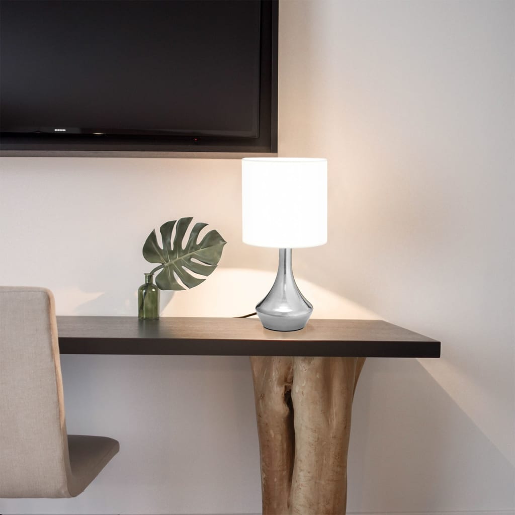 vidaXL Table Lamps 2 pcs with Touch Button E14 White