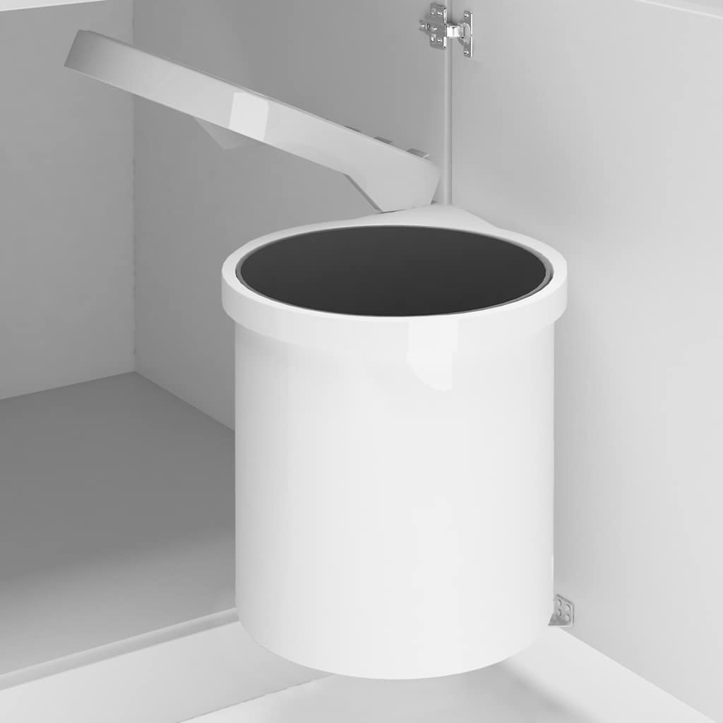 vidaXL Keukenvuilnisbak inbouw 8 L roestvrij staal