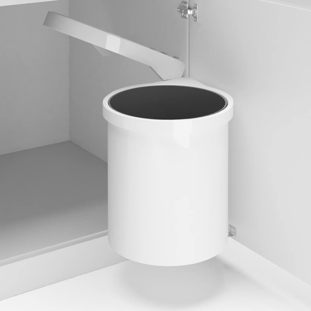 vidaXL Keukenvuilnisbak inbouw 8 L roestvrij staal