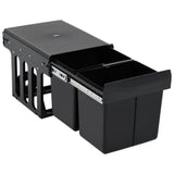 vidaXL Inbouwprullenbak uittrekbaar soft-close 20 L