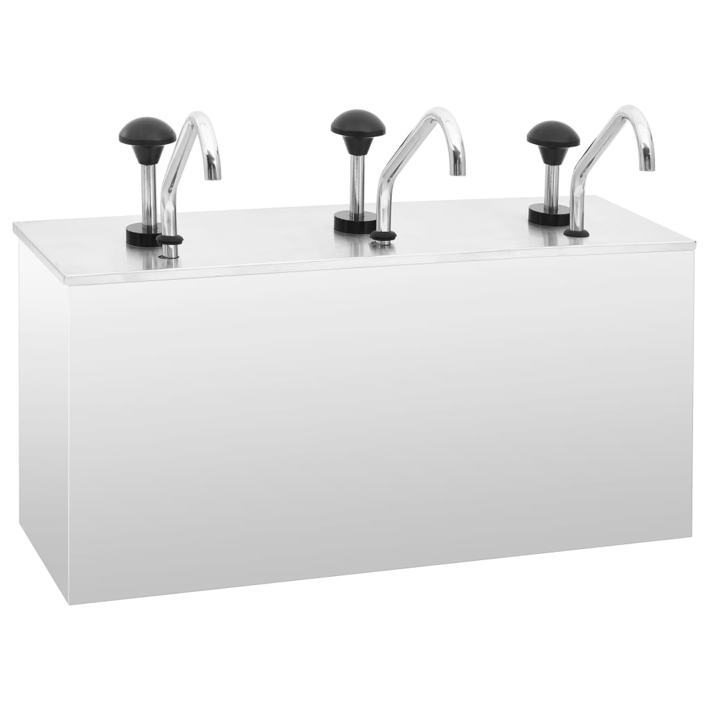 vidaXL Sausdispenser 3,5 L roestvrij staal