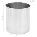 vidaXL Sausdispenser 3,5 L roestvrij staal