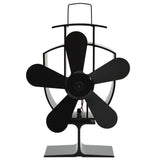 vidaXL Kachelventilator met 2 vinnen zwart