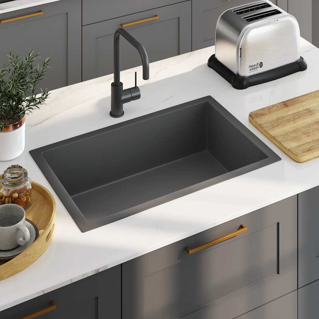 vidaXL Handmade Sink Stainless Steel