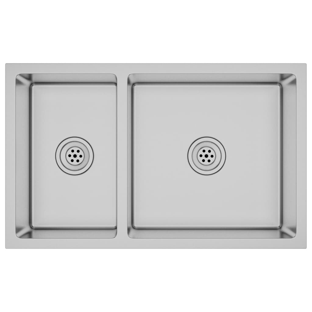 vidaXL Sink stainless steel