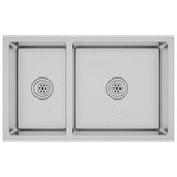 vidaXL Sink stainless steel