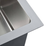 vidaXL Sink stainless steel