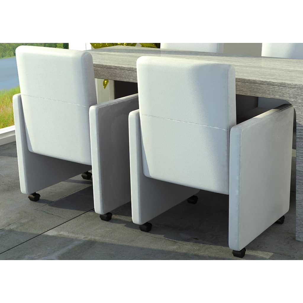 vidaXL Eetkamerstoelen 4 st art noir