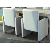 vidaXL Eetkamerstoelen 4 st art noir