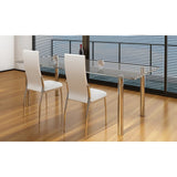 vidaXL Eetkamerstoelen 6 st kunstleer zwart