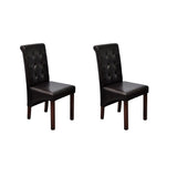 vidaXL Eetkamerstoelen 4 st kunstleer wit