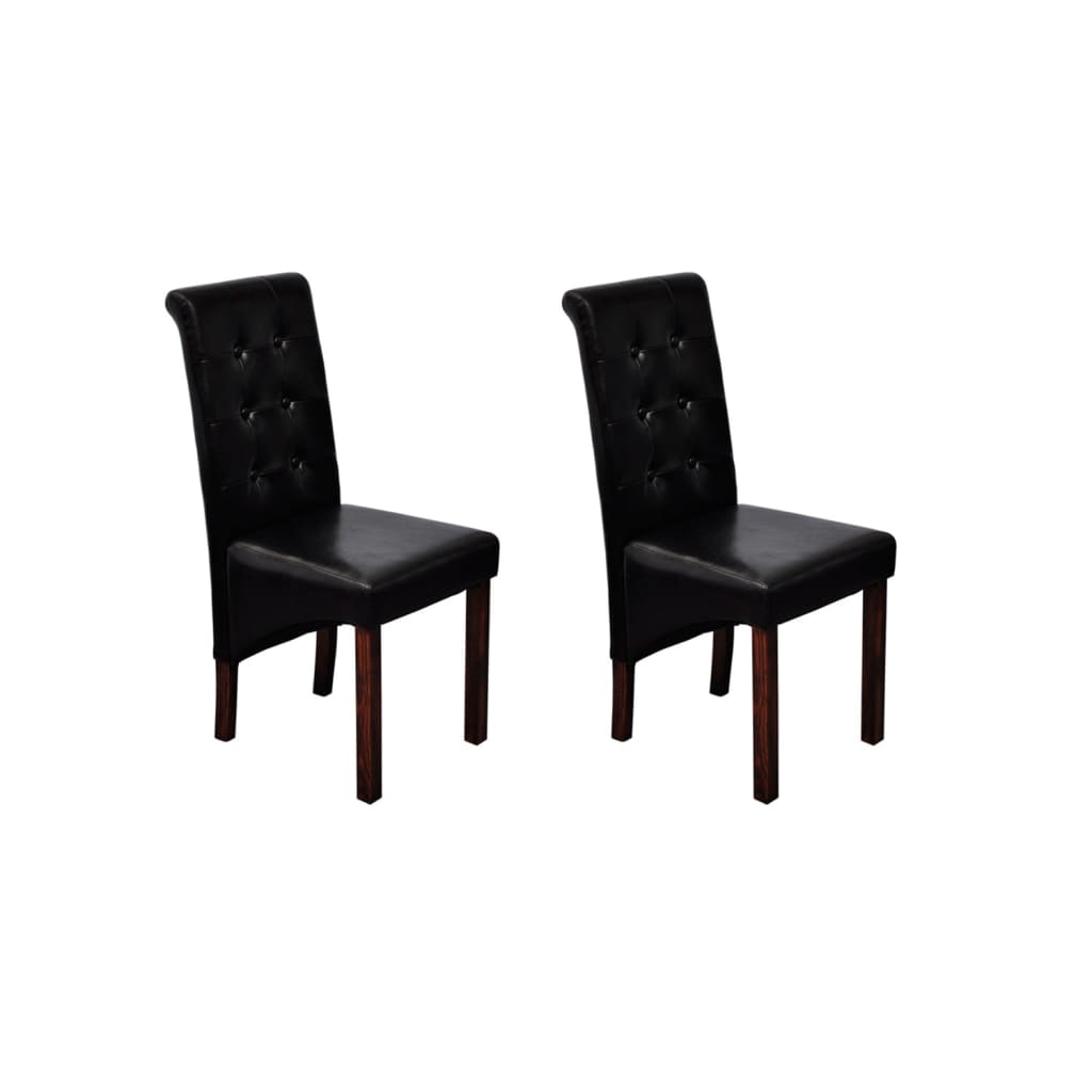 vidaXL Eetkamerstoelen 4 st kunstleer wit