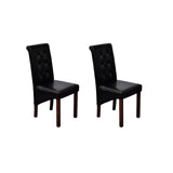 vidaXL Eetkamerstoelen 4 st kunstleer wit