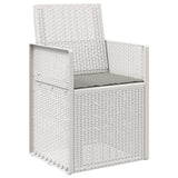 vidaXL Garden Chairs 2 pcs White and Light Grey PP
