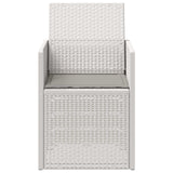 vidaXL Garden Chairs 2 pcs White and Light Grey PP