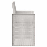 vidaXL Garden Chairs 2 pcs White and Light Grey PP