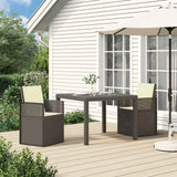 vidaXL Garden Chairs 2 pcs White and Light Grey PP