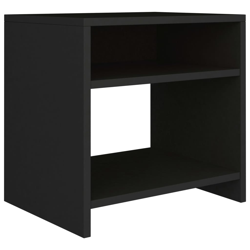 vidaXL Nachtkastje 40x30x40 cm bewerkt hout wit