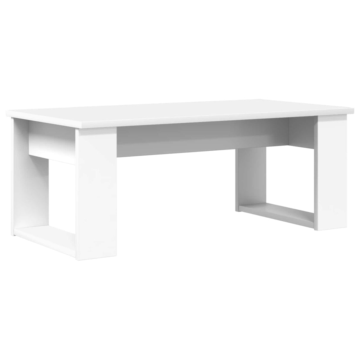 vidaXL Koffietafel Set 2 pcs Wit Bewerkt hout