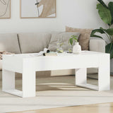 vidaXL Salontafel Wit 110 x 50 x 41 cm Bewerkt hout