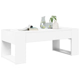 vidaXL Salontafel Wit 110 x 50 x 41 cm Bewerkt hout