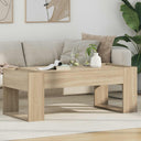 vidaXL Salontafel Wit 110 x 50 x 41 cm Bewerkt hout