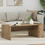 vidaXL Salontafel Wit 95 x 50 x 34 cm Bewerkt hout