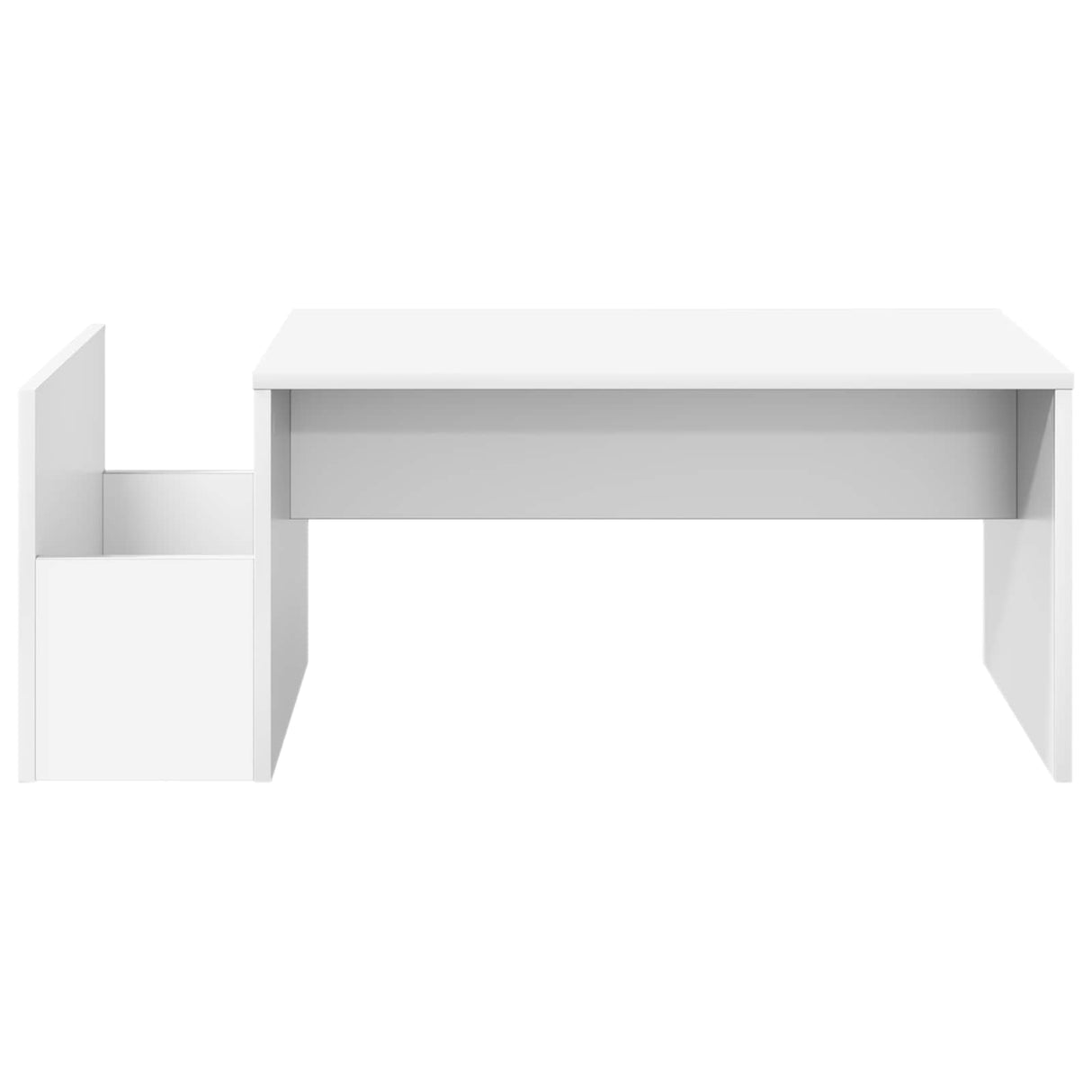 vidaXL Salontafel Wit 90 x 45 x 35 cm Bewerkt hout