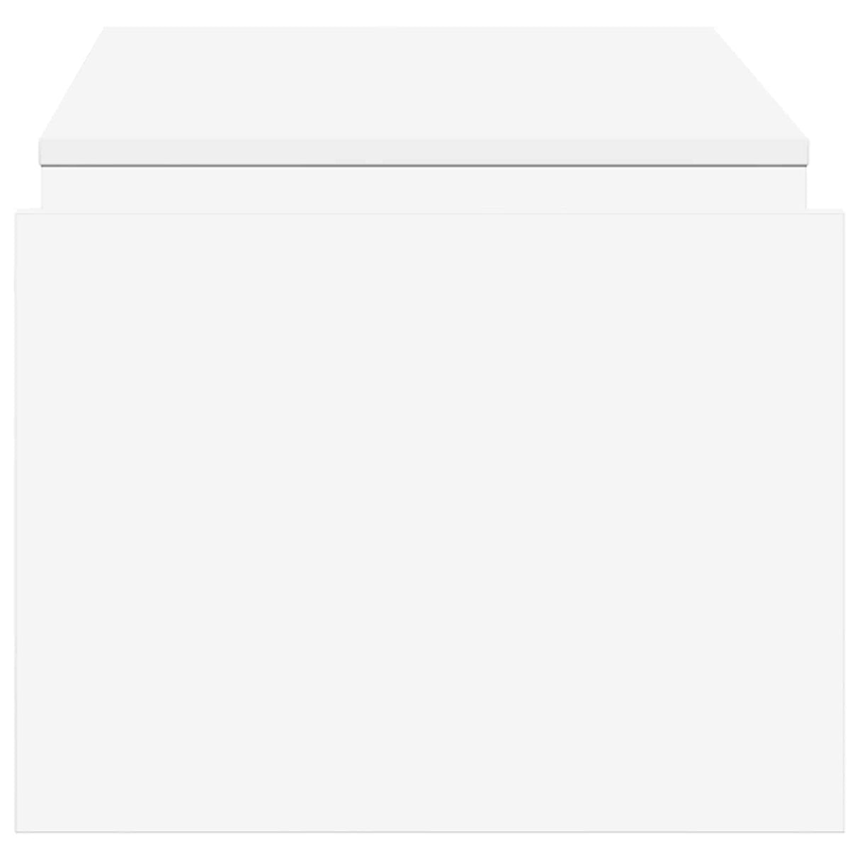 vidaXL Salontafel Wit 90 x 45 x 35 cm Bewerkt hout