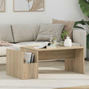 vidaXL Salontafel Wit 90 x 45 x 35 cm Bewerkt hout