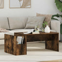 vidaXL Salontafel Wit 90 x 45 x 35 cm Bewerkt hout