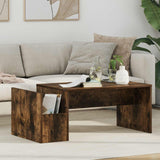 vidaXL Salontafel Wit 90 x 45 x 35 cm Bewerkt hout