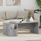 vidaXL Salontafel Wit 90 x 45 x 35 cm Bewerkt hout