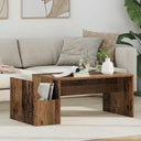 vidaXL Salontafel Wit 90 x 45 x 35 cm Bewerkt hout