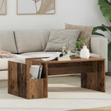 vidaXL Salontafel Wit 90 x 45 x 35 cm Bewerkt hout