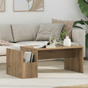 vidaXL Salontafel Wit 90 x 45 x 35 cm Bewerkt hout