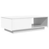 vidaXL Salontafel met lade met opslag Wit 95 x 55 x 31 cm Bewerkt hout