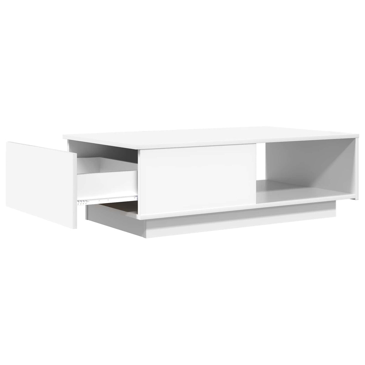 vidaXL Salontafel met lade met opslag Wit 95 x 55 x 31 cm Bewerkt hout