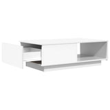 vidaXL Salontafel met lade met opslag Wit 95 x 55 x 31 cm Bewerkt hout