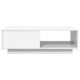 vidaXL Salontafel met lade met opslag Wit 95 x 55 x 31 cm Bewerkt hout