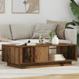 vidaXL Salontafel met lade met opslag Wit 95 x 55 x 31 cm Bewerkt hout