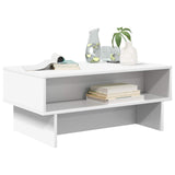 vidaXL Salontafel Wit 80 x 46 x 35 cm Bewerkt hout