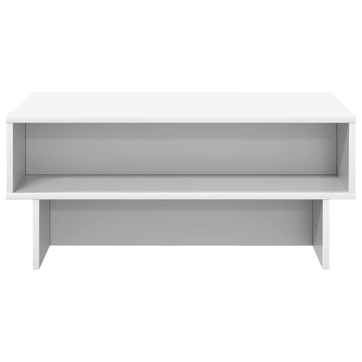 vidaXL Salontafel Wit 80 x 46 x 35 cm Bewerkt hout