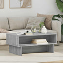 vidaXL Salontafel Wit 80 x 46 x 35 cm Bewerkt hout