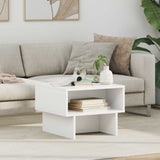 vidaXL Salontafel Wit 80 x 46 x 35 cm Bewerkt hout